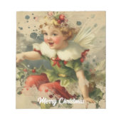 Retro Christmas Fairy Notizblock (Vorderseite)