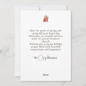 Retro Christmas Family Feiertagskarte (Rückseite)