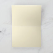 Retro Christmas Floral Daisy Muster Karte (Innenseite)