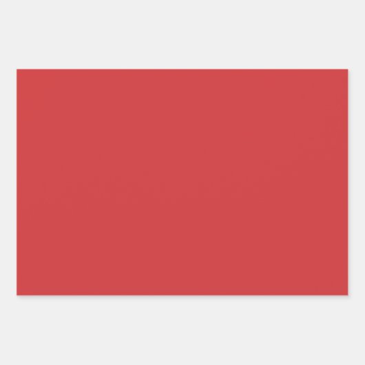 Retro Christmas Floral Fantasy Pattern Red Green Geschenkpapier Set (Vorderseite 2)