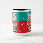 Retro Christmas Funny als Fruitcake Tasse (Zentrum)