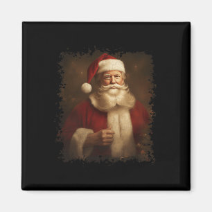 Retro Christmas Funny Trump Weihnachtsmann Vintag  Magnet