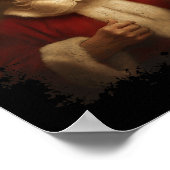 Retro Christmas Funny Trump Weihnachtsmann Vintag  Poster (Ecke)