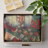 Retro Christmas Girl Seidenpapier (Geschenk)