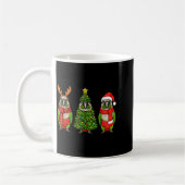 Retro Christmas Green Cheek Conure Parrot Santa Re Kaffeetasse (Links)