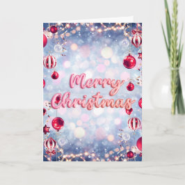 Retro Christmas Grußkarte Karte