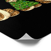 Retro Christmas Hognose Snake Santa Reindeer Poster (Ecke)