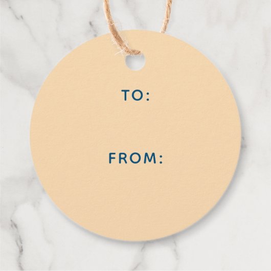 Retro Christmas Holidays Holly Jolly Typografie Geschenkanhänger (Rückseite)