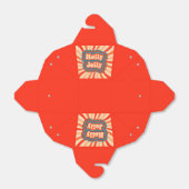 Retro Christmas Holidays Holly Jolly Typografie Geschenkschachtel (Ungefaltet)