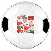 Retro Christmas Holly Jolly Vibes Trendy Holidays Fußball (Gedreht)