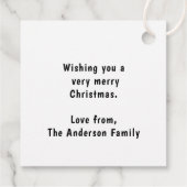 Retro Christmas Holly Jolly Vibes Trendy Holidays Geschenkanhänger (Rückseite)