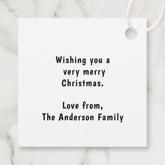 Retro Christmas Holly Jolly Vibes Trendy Holidays Geschenkanhänger (Rückseite)