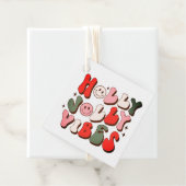 Retro Christmas Holly Jolly Vibes Trendy Holidays Geschenkanhänger (Beispiel)