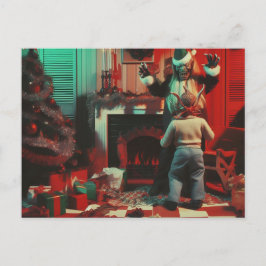 Retro Christmas Horror Postkarte