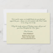 Retro Christmas House | Benutzerdefinierter Real A Dankeskarte (Rückseite)