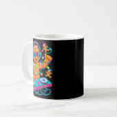 Retro Christmas House Music Gingerbread Dj Techno Kaffeetasse (Vorderseite Links)
