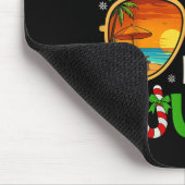 Retro Christmas In July Sungles Beach Summer Hawai Mousepad (Ecke)