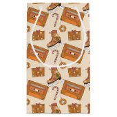 Retro Christmas Joy Kleine Geschenktüte (Rückseite)