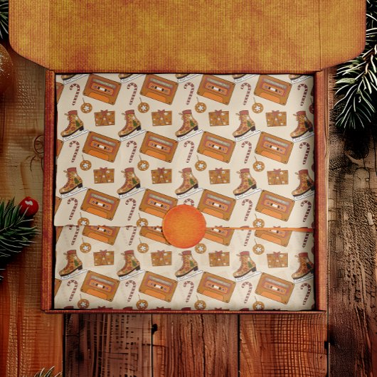 Retro Christmas Joy Seidenpapier