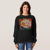 Retro Christmas Joy To The World Groovy Christmas  Sweatshirt (Vorne ganz)