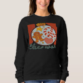 Retro Christmas Joy To The World Groovy Christmas  Sweatshirt (Vorderseite)