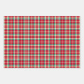 Retro Christmas Karierte Sorte Geschenkpapier Set (Vorderseite 2)