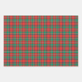 Retro Christmas Karierte Sorte Geschenkpapier Set (Vorderseite)