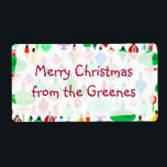Retro Christmas Labels<br><div class="desc">Es ist die schönste Zeit,  warum nicht mit diesem Vintagen Retro-Ornament Weihnachtslabel feiern? Es ist voll von Funky Vintage Weihnachtsstil und macht eine einzigartige Aussage.</div>