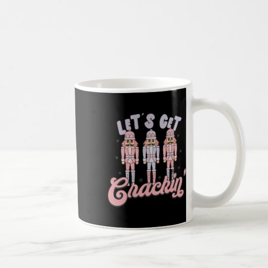 Retro Christmas Lasse Crackin Nutcrackers Vinta Kaffeetasse (Rechts)