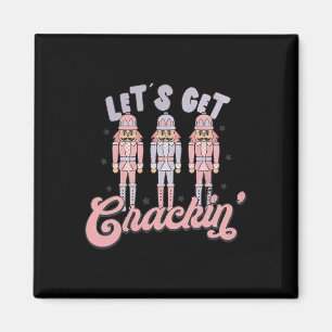 Retro Christmas Lasse Crackin Nutcrackers Vinta Magnet