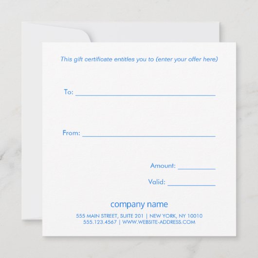 Retro Christmas Lights Geschenkgutschein (Rückseite)