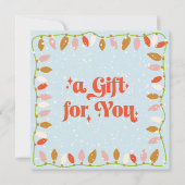 Retro Christmas Lights Geschenkgutschein (Vorderseite)