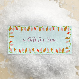 Retro Christmas Lights Geschenkgutschein