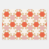 Retro Christmas Lights Tree Ornament Holiday Geschenkpapier Set (Vorderseite 3)