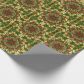 Retro Christmas Mandala Geschenkpapier (Ecke)