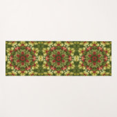 Retro Christmas Mandala Yogamatte (Vorderseite (Horizontal))