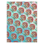 Retro Christmas, Mele Kalikimaka Hula Dancer Tischdecke (Vorderseite)