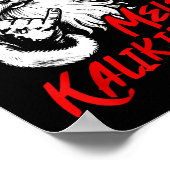 Retro Christmas Mele Kalikimaka Santa Shaka Hawaii Poster (Ecke)