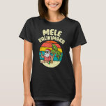 Retro Christmas Mele Kalikimaka Santa Shaka Hawaii T-Shirt<br><div class="desc">Retro Christmas Mele Kalikimaka Santa Shaka Hawaii Palme Tree 1</div>