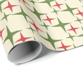 Retro Christmas Mitte des Jahrhunderts Moderne Ato Geschenkpapier (Rolleneckpunkt)