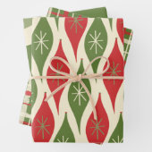 Retro Christmas Mix-and-Match-Muster Geschenkpapier Set (Beispiel)