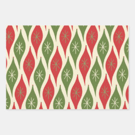 Retro Christmas Mix-and-Match-Muster Geschenkpapier Set