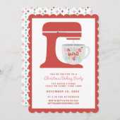 Retro Christmas Mixer | Backend Party Einladung (Vorne/Hinten)