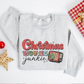 Retro Christmas Movies Junkie Sweatshirt