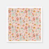 Retro Christmas Napkins Serviette (Vorderseite)