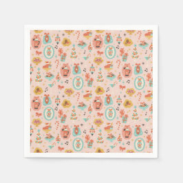 Retro Christmas Napkins Serviette