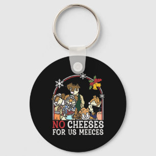 Retro Christmas No Cheese 90s für US Music Meeces Schlüsselanhänger
