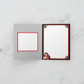 Retro Christmas No Filter Pinup Dankeskarte (Innenseite)