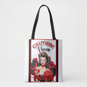 Retro Christmas No Filter Pinup Tasche