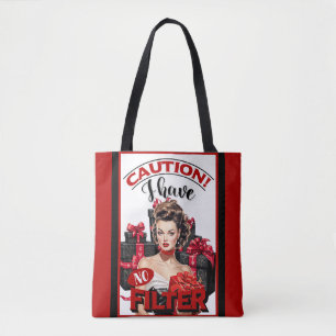 Retro Christmas No Filter Pinup Tasche